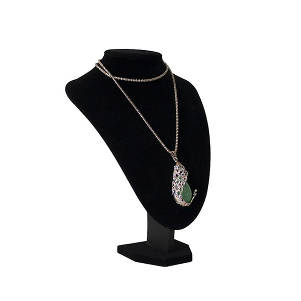 Black Mannequin Necklace Jewelry Pendant Display Stand Holder Show Decorate Soli Black Mannequin Necklace Jewelry Pendant Display Stand Holder Show Decorate Soli